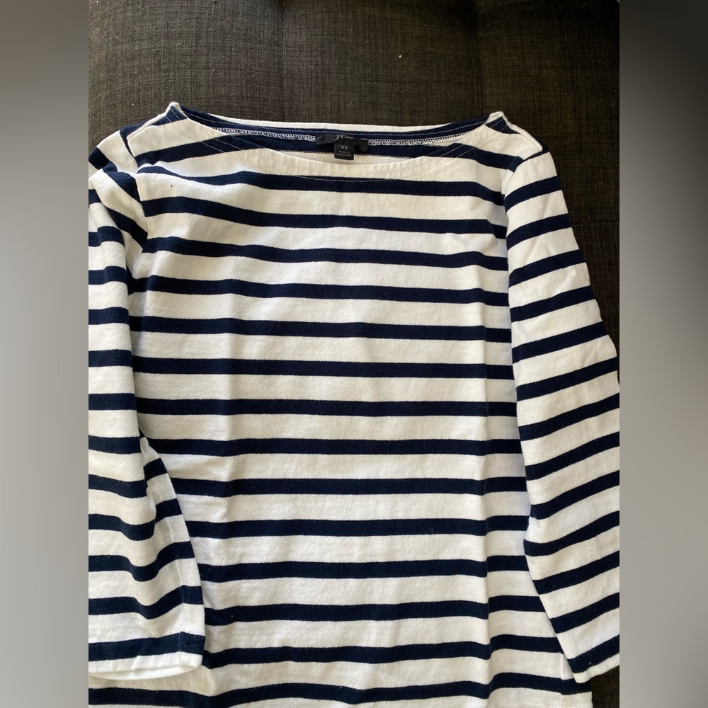 Jcrew striped tee xs